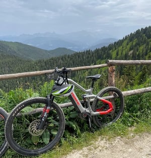 Bike abgestellt Berg Diebstahl