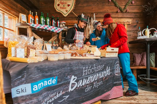 Höchster Bauernmarkt der Alpen-TASTE Ski amadé-Bauernmarkt Skifahren