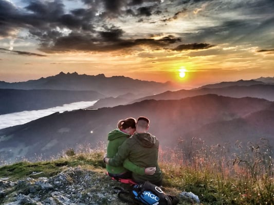 Sonnenaufgangswanderung Sonne Berg Gipfel