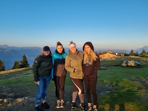 Sonnenaufgangswanderung Sonnenstrahlen Erlebnis Wanderung