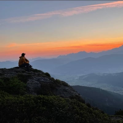 sonnenaufgang Wanderung Flachau