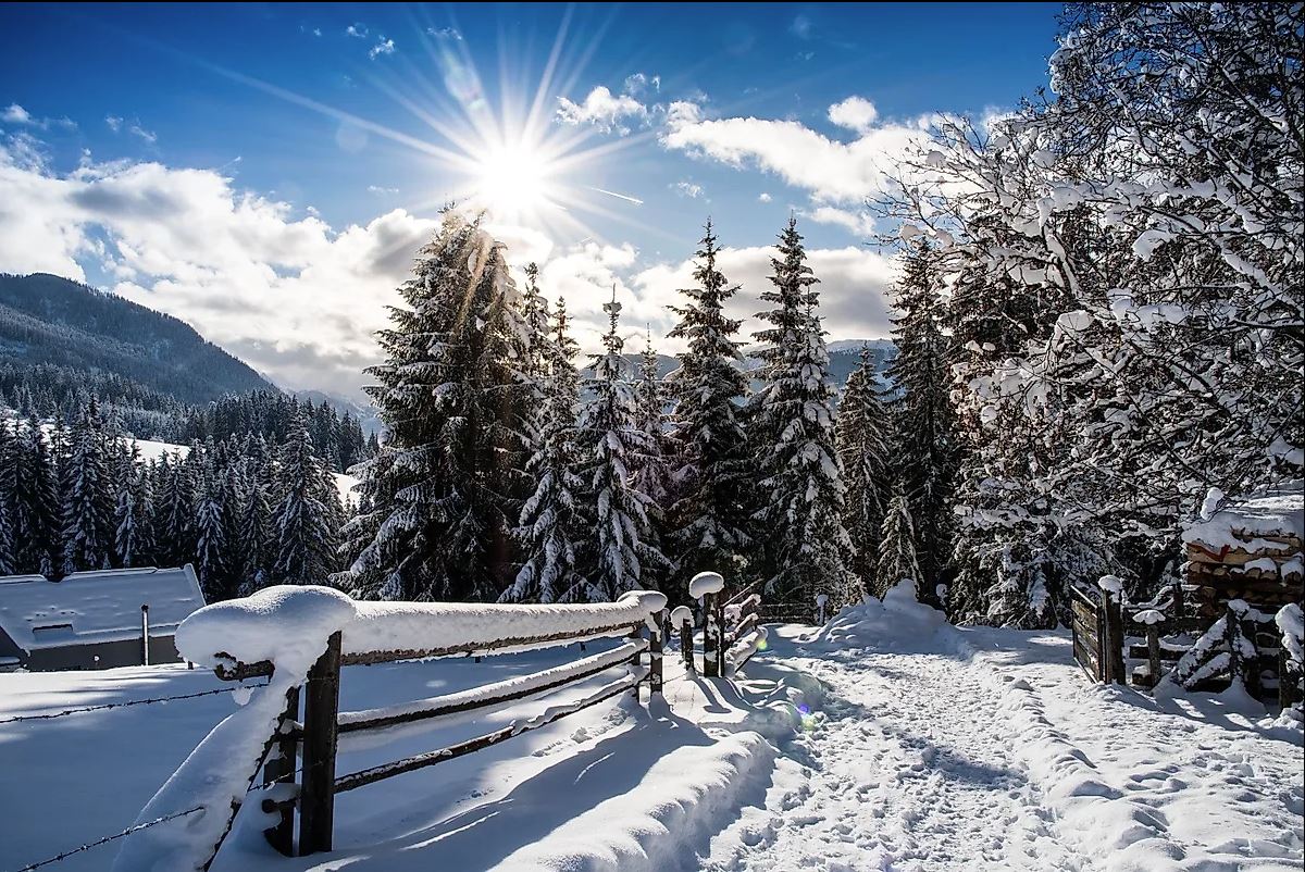 Winterwanderweg Flachau Spazieren im Winterurlaub Salzburger Land